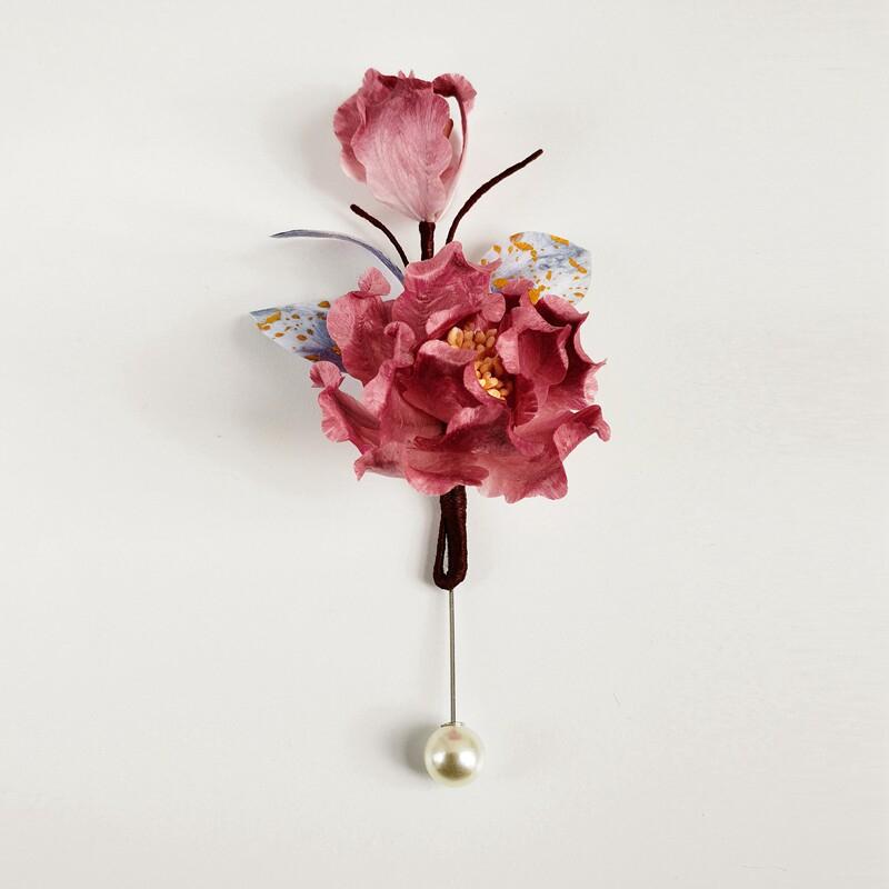 Peony Brooche