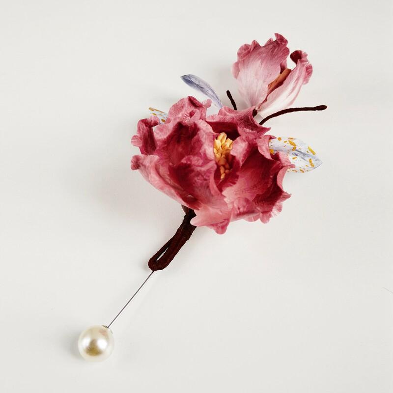 Peony Brooche