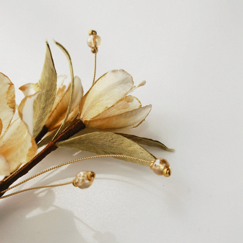 White Camellia Brooche