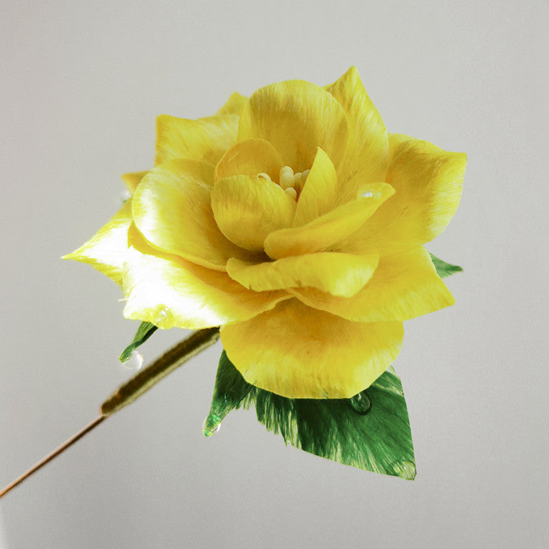 Yellow Dahlia Brooche